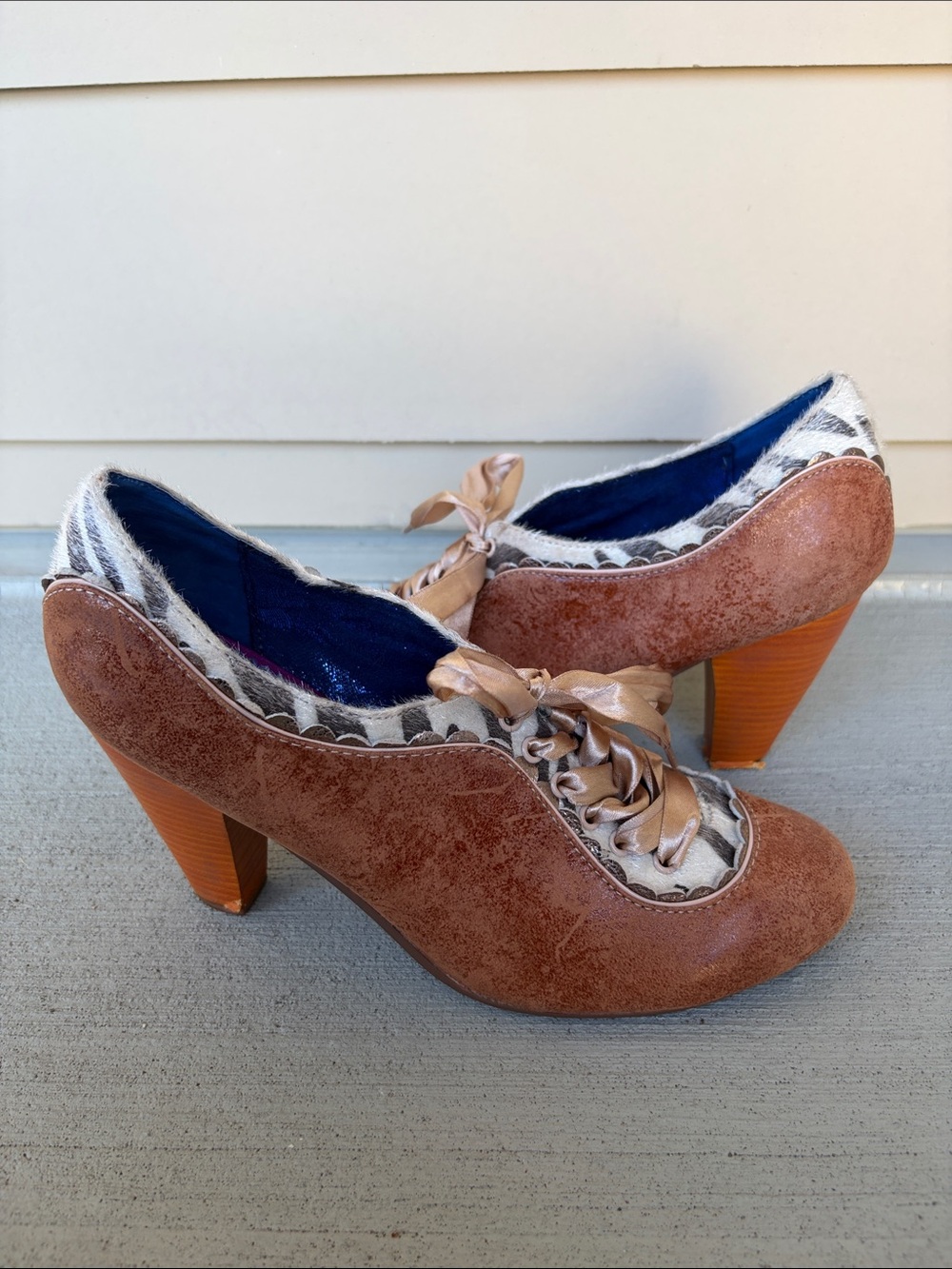 Poetic Licence ribbon-tied oxford heels